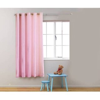                       Styletex Polyester Window Curtain Pink (Single Piece)  Pack of 1                                              