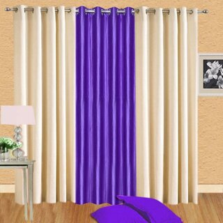 Styletex Polyester Long Door Curtain Multicolor Pack of 3 Pcs