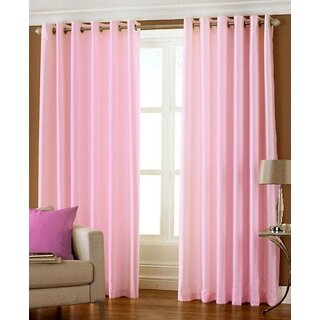                       Styletex Polyester Door Curtain Pink Pack of 2 Pcs                                              