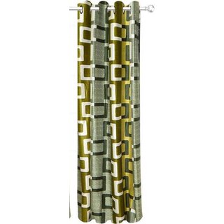                       Styletex Polyester Door Curtain Green (Single Piece)  Pack of 1                                              