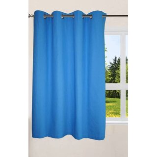                       Styletex Polyester Window Curtain Blue (Single Piece)  Pack of 1                                              