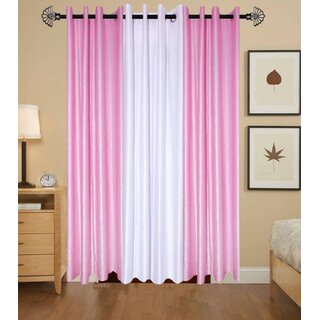                       Styletex Polyester Long Door Curtain Multicolor Pack of 3 Pcs                                              