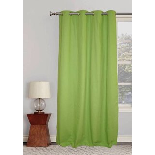                      Styletex Polyester Window Curtain Green (Single Piece)  Pack of 1                                              