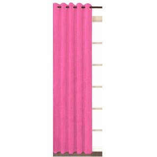                       Styletex Polyester Long Door Curtain Pink (Single Piece)  Pack of 1                                              