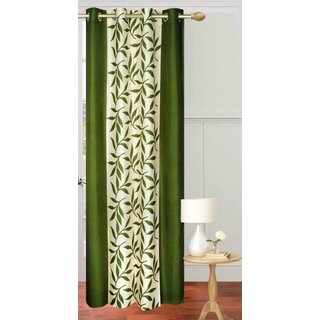                       Styletex Polyester Door Curtain Green (Single Piece)  Pack of 1                                              