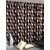 Styletex Polyester Window Curtain Brown Pack of 5 Pcs