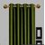 Styletex Polyester Door Curtain Green Pack of 3 Pcs