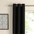 Styletex Polyester Door Curtain Black Pack of 2 Pcs