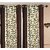 Styletex Polyester Door Curtain Brown Pack of 4 Pcs