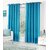 Styletex Polyester Door Curtain Blue Pack of 2 Pcs