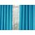 Styletex Polyester Door Curtain Blue Pack of 2 Pcs