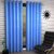 Styletex Polyester Window Curtain Blue Pack of 2 Pcs