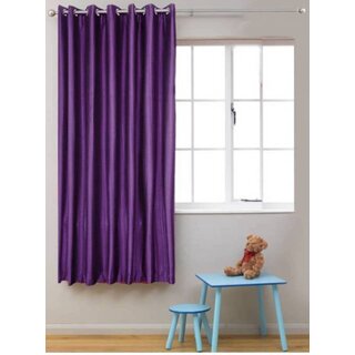                       Styletex Polyester Window Curtain Purple (Single Piece)  Pack of 1                                              
