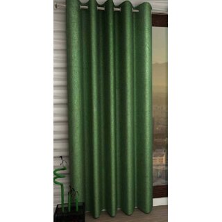                       Styletex Polyester Window Curtain Green (Single Piece)  Pack of 1                                              