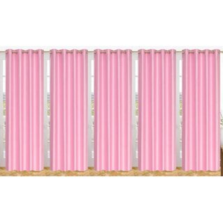                       Styletex Polyester Door Curtain Pink Pack of 5 Pcs                                              