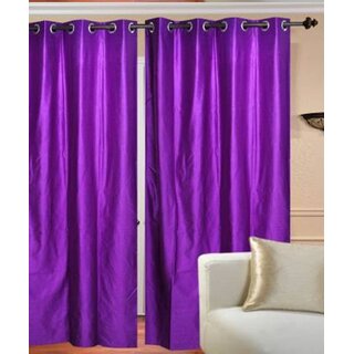                       Styletex Polyester Door Curtain Purple Pack of 2 Pcs                                              