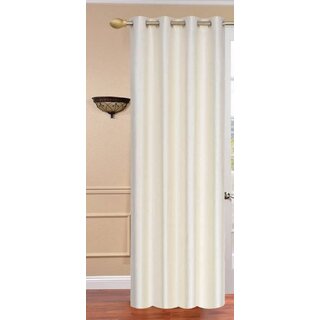                       Styletex Polyester Door Curtain White (Single Piece)  Pack of 1                                              