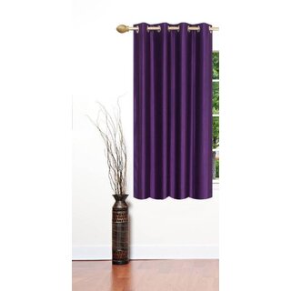                       Styletex Polyester Window Curtain Purple (Single Piece)  Pack of 1                                              