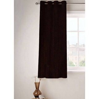                       Styletex Polyester Window Curtain Brown (Single Piece)  Pack of 1                                              