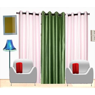                       Styletex Polyester Window Curtain Multicolor Pack of 3 Pcs                                              