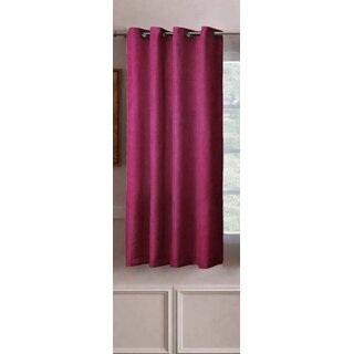                       Styletex Polyester Window Curtain Pink (Single Piece)  Pack of 1                                              