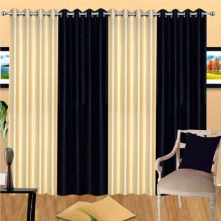                       Styletex Polyester Window Curtain Multicolor Pack of 4 Pcs                                              