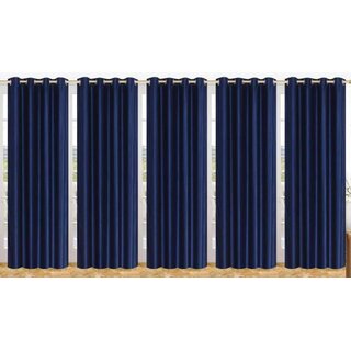                       Styletex Polyester Door Curtain Blue Pack of 5 Pcs                                              