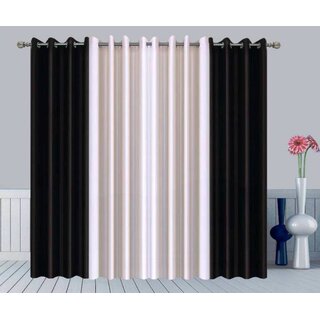                       Styletex Polyester Door Curtain Multicolor Pack of 4 Pcs                                              