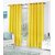 Styletex Polyester Window Curtain Yellow Pack of 2 Pcs