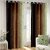 Styletex Polyester Door Curtain Brown Pack of 2 Pcs