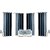 Styletex Polyester Window Curtain Black Pack of 4 Pcs