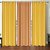 Styletex Polyester Long Door Curtain Multicolor Pack of 3 Pcs