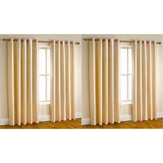                       Styletex Polyester Door Curtain Beige Pack of 4 Pcs                                              