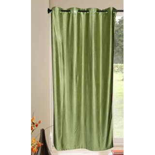                       Styletex Polyester Window Curtain Green (Single Piece)  Pack of 1                                              