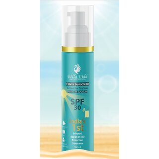                       Bella Vida Flavia Sunscreen Lotion With SPF 30 For Dry Skin (100ml)                                              