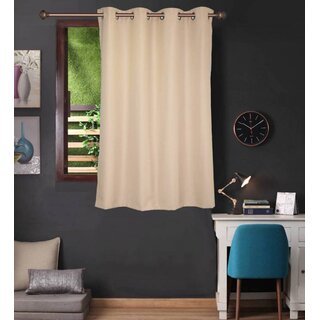                       Styletex Polyester Window Curtain Beige (Single Piece)  Pack of 1                                              