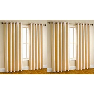                       Styletex Polyester Door Curtain Beige Pack of 4 Pcs                                              