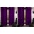 Styletex Polyester Door Curtain Purple Pack of 4 Pcs