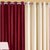 Styletex Polyester Door Curtain Maroon::Beige Pack of 3 Pcs