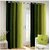 Styletex Polyester Door Curtain Green Pack of 2 Pcs