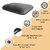 Flipon Orthopedic Pillow  Memory Foam Gel- Infused  Sleeping for Back and Side Sleepers  400 GSM Velvet Pillow Cover