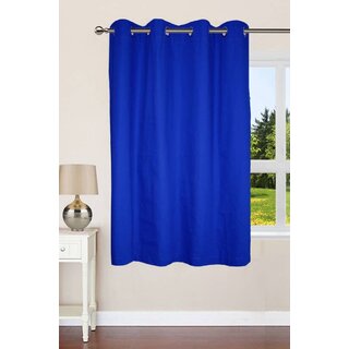                       Styletex Polyester Window Curtain Blue (Single Piece)  Pack of 1                                              