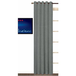                       Styletex Polyester Long Door Curtain Grey (Single Piece)  Pack of 1                                              