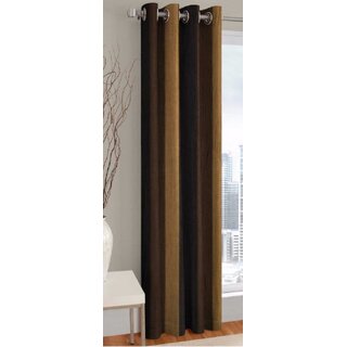                       Styletex Polyester Window Curtain Brown (Single Piece)  Pack of 1                                              