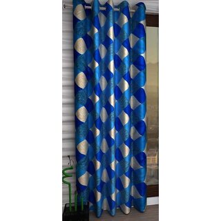                       Styletex Polyester Window Curtain Blue (Single Piece)  Pack of 1                                              