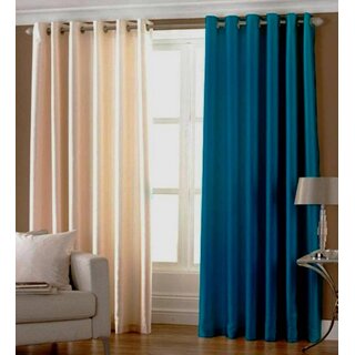                       Styletex Polyester Door Curtain Multicolor Pack of 2 Pcs                                              