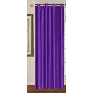                       Styletex Polyester Long Door Curtain Purple (Single Piece)  Pack of 1                                              