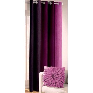                       Styletex Polyester Door Curtain Purple (Single Piece)  Pack of 1                                              