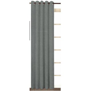                       Styletex Polyester Long Door Curtain Grey (Single Piece)  Pack of 1                                              