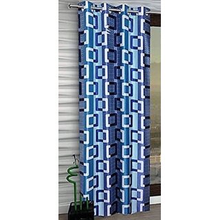                       Styletex Polyester Window Curtain Blue (Single Piece)  Pack of 1                                              